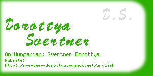 dorottya svertner business card